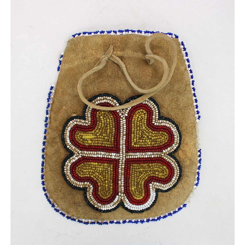 Native American Double Sided Beading Prairie Leat… - image 1
